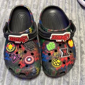 Marvel Avengers Kids Slippers - Black and Multicolor
